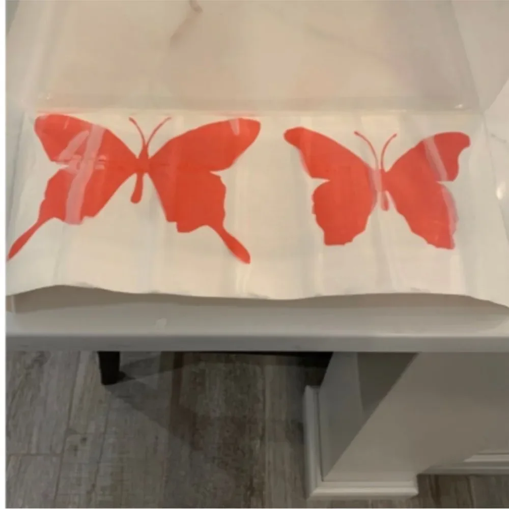 SET OF 2 BUTTERFLY & Polka Dot wall DECALS